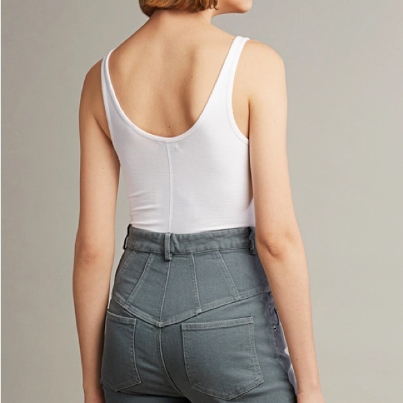 EUC ATM ANTHONY THOMAS MELILLO Modal Ribbed Bodysuit - Picture 2 of 6